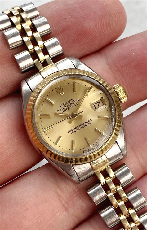 damen rolex datejust medium brillant gold|Rolex lady Datejust for sale.